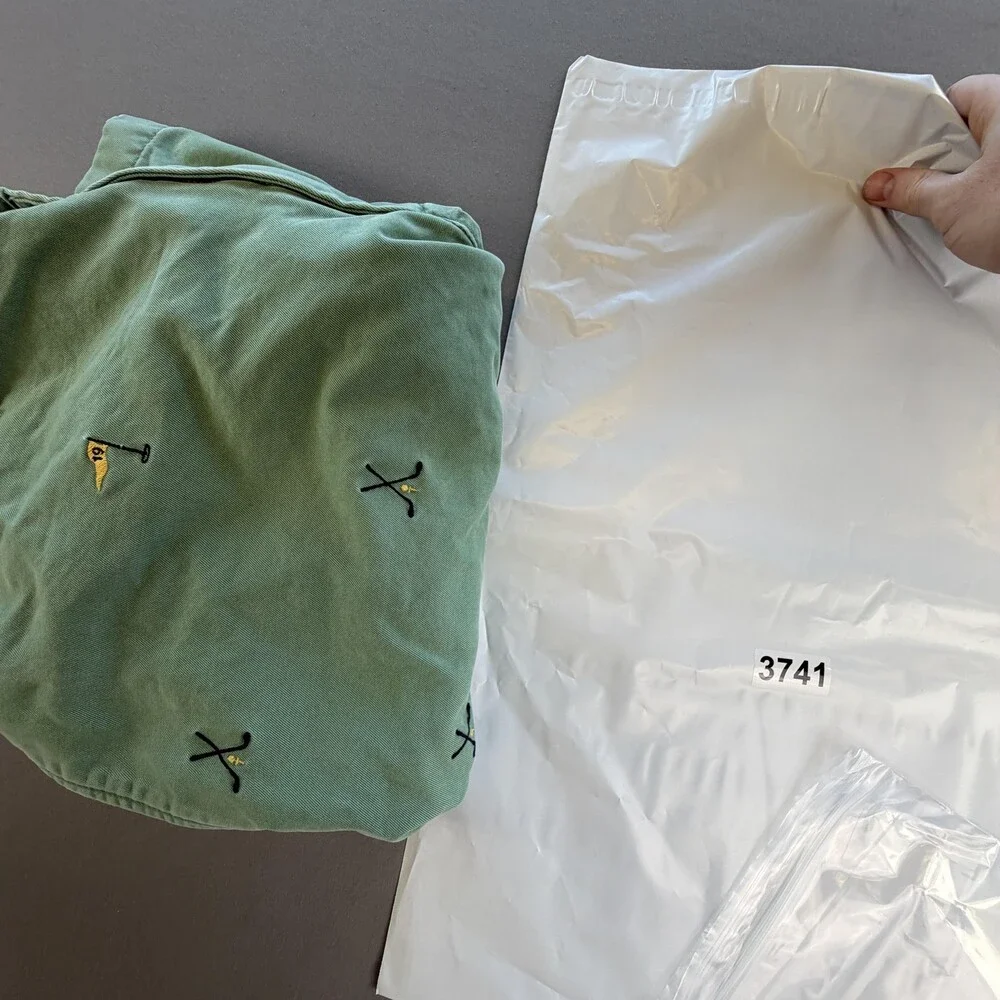 Vintage J.Crew Chino Shorts Mens 36 Green Cotton Golf Embroidered 9